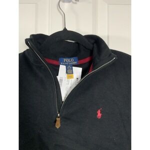 Ralph Lauren Polo Boys Quarter Zip, Size XL 18-20, Black